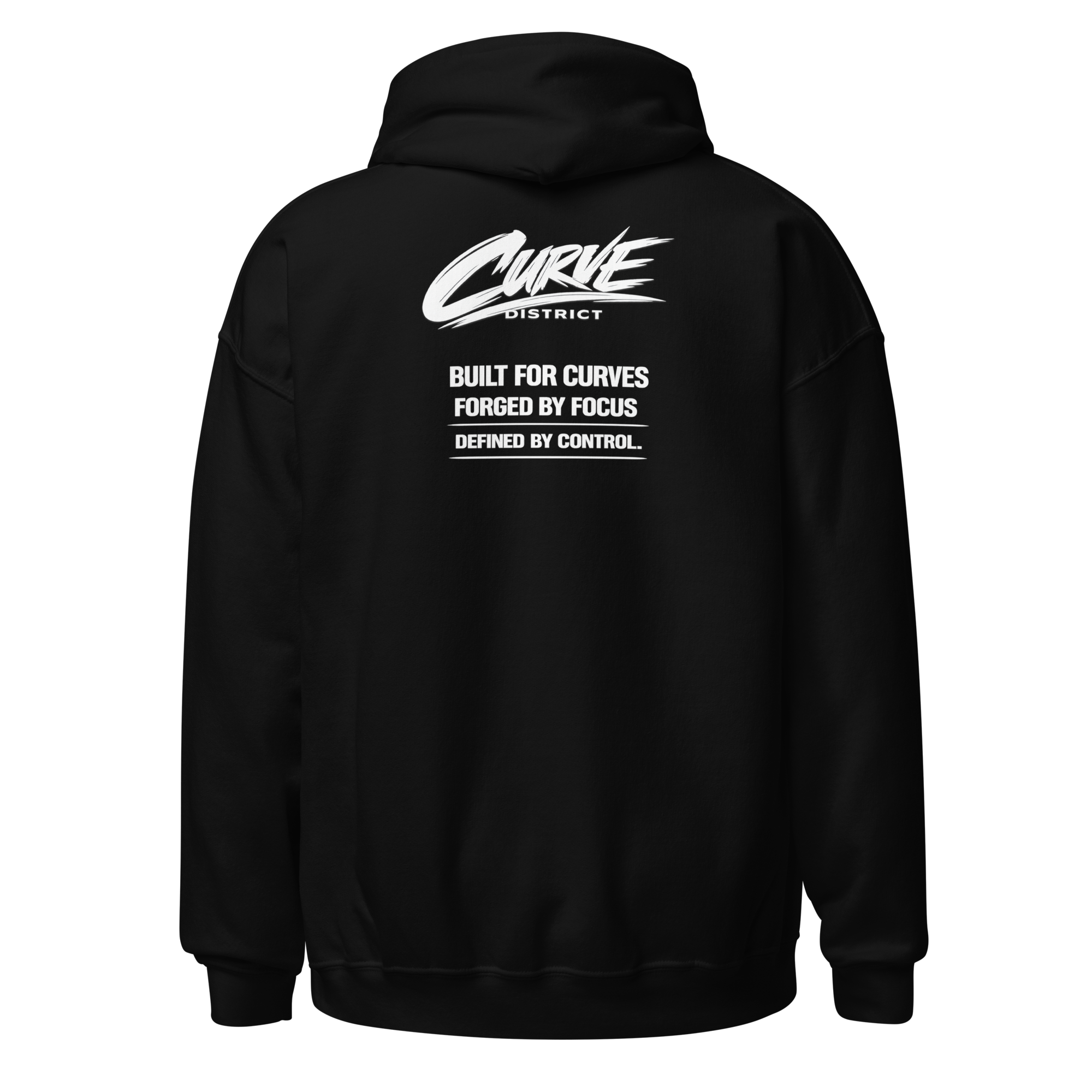 Unisex Hoodie Curve District weiß